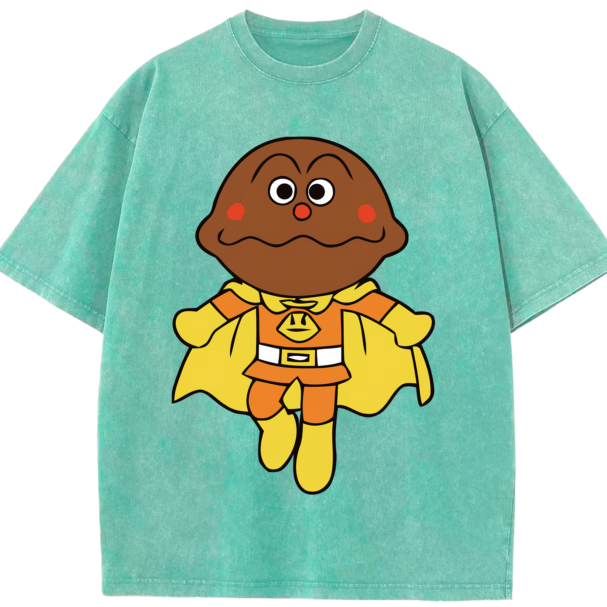 （画像用） アンパンマン Anpanman 綿100% ヴィンテージ風 半袖Tシャツ（フロントプリント）